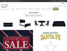 Tablet Screenshot of galleryfurniture.com